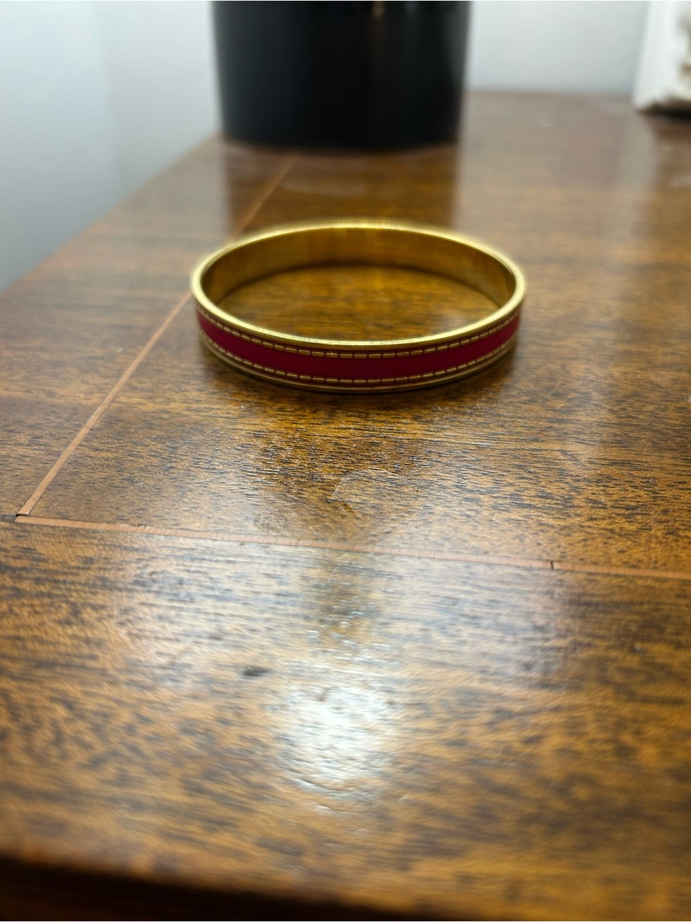 kate spade Pink and Gold Enamel Bangle Bracelet - Picture 3 of 7